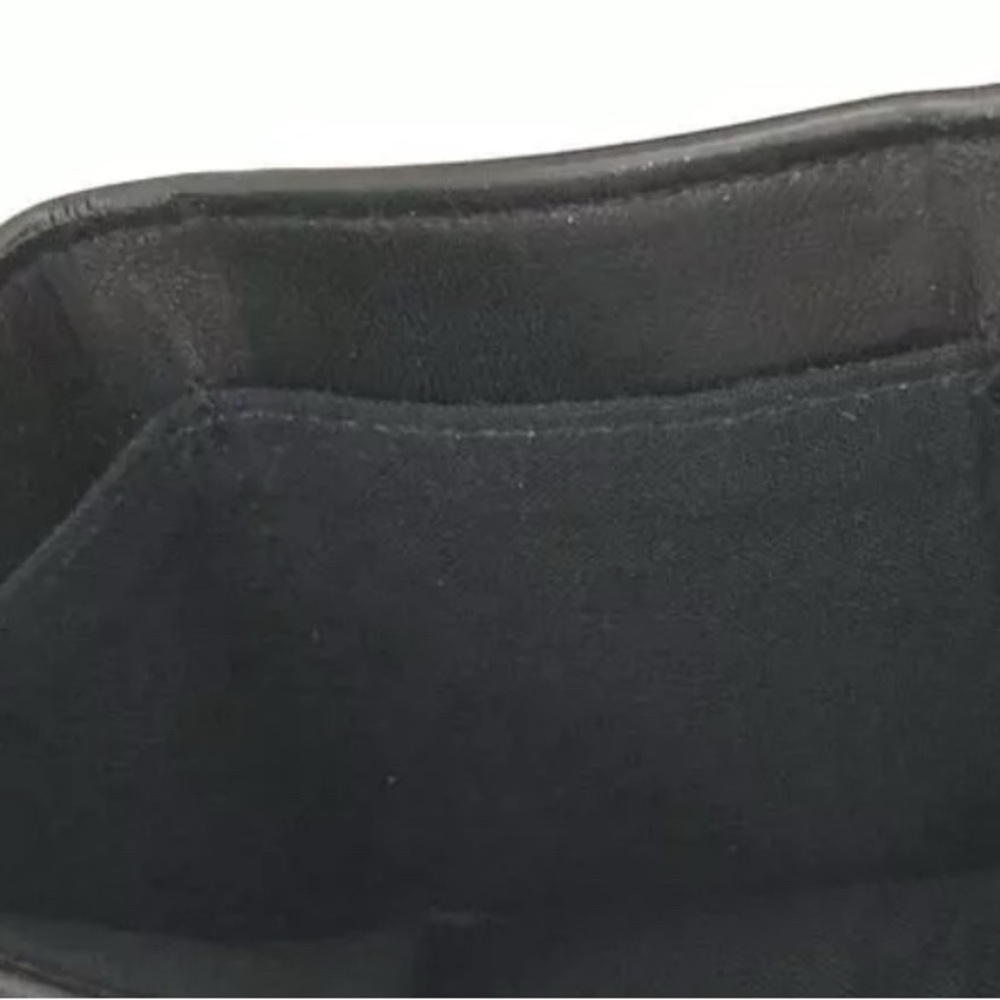 Authentic BALENCIAGA Logo Glitter Leather Trifold Wallet Black with box - Picture 15 of 15